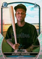 2023 Bowman Chrome Prospects #BCP62 Antony Peguero Lunar Glow Refractor Baseball Card