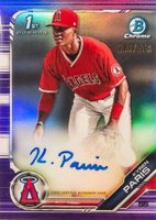 2019 Bowman Draft Chrome Draft Picks Autograph #CDAKP Kyren Paris Purple Refractor Baseball Card
