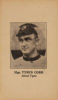 1900 Postcards & Trade # 1925 Anonymous Postcard Ty Cobb Large Type Baseball Card