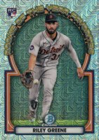 2023 Bowman Mega Box Chrome ROY Favorites #6 Riley Greene Baseball Card