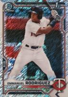 2021 Bowman Chrome Prospects #BCP207 Emmanuel Rodriguez Shimmer Refractor Baseball Card