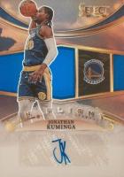 2022 Panini Select in Flight Signatures #IFSJKM Jonathan Kuminga Blue Basketball Card