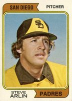 1974 Topps #406 Steve Arlin Baseball Card