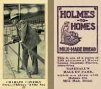 1916 Holmes for Homes Bread #35 Charles Comiskey Baseball Card