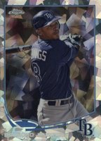 2013 Topps Chrome #203 Desmond Jennings Atomic Refractor Baseball Card