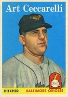 1958 Topps #191 Art Ceccarelli Baseball Card