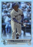 2022 Topps Update #US44 Julio Rodriguez Rainbow Foil Baseball Card