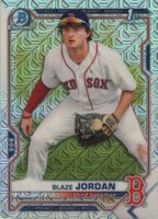 2021 Bowman Mega Box Chrome #BCP71 Blaze Jordan Baseball Card