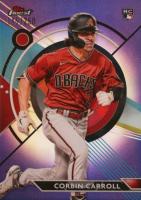 2023 Topps Finest #24 Corbin Carroll Purple Baseball Card