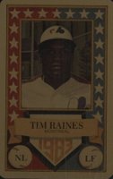 1983 Perma-Graphics All-Star Credit Cards # Tim Raines Gold Baseball Card