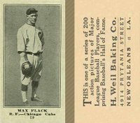 1916 Weil Baking Co. #59 Max Flack Baseball Card