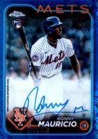 2024 Topps Chrome Logofractor Edition MLB Refractor Chrome Autographs #RCARM Ronny Mauricio Blue Refractor Baseball Card