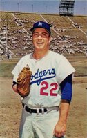 1960 L.A. Dodgers Postcards # Johnny Podres Baseball Card