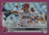 2022 Topps Chrome #79 Reid Detmers Magenta Refractor Baseball Card