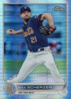 2022 Topps Chrome #66 Max Scherzer Refractor Baseball Card