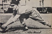 1947 Bond Bread Exhibit # Stan Musial Baseball Card