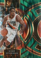 2023 Panini Select #129 Scoot Henderson Green Shock Basketball Card
