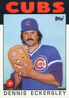 1986 Topps #538 Dennis Eckersley Baseball Card