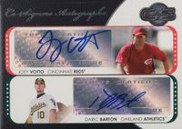 2008 Topps CO-Signers Dual Autographs #CS-VC Daric Barton/Joey Votto Baseball Card