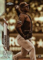 2020 Topps Chrome #5 Jesus Luzardo Sepia Refractor Baseball Card