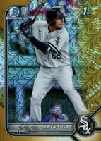 2022 Bowman Mega Box Chrome #76 Lenyn Sosa Gold Refractor Baseball Card