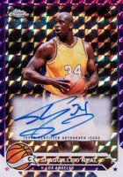 2023 Topps Chrome Topps Chrome Autographs #CGSO Shaquille O'Neal Purple Geometric Basketball Card