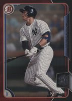 2015 Bowman Draft #150 Aaron Judge Red and Black-Asia Exclusive Baseball Card