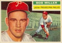 1956 Topps #334 Bob Miller Baseball Card