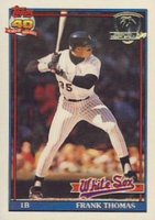1991 Topps Desert Shield #79 Frank Thomas Baseball Card