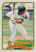 1989 Topps Traded #48T Rickey Henderson Baseball Card