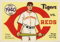 1970 Fleer World Series #37 1940 Reds vs. Tigers Baseball Card