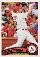 2011 Topps #100 Albert Pujols Baseball Card