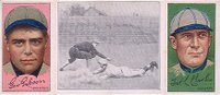 1912 Hassan Triple Folders # Chase Dives into Third Gibson/Clarke Baseball Card