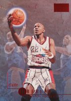 1996 Skybox Premium #43 Clyde Drexler Rubies Basketball Card