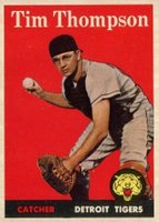 1958 Topps #57 Tim Thompson White Name Baseball Card