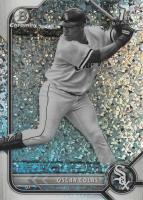 2022 Bowman Chrome Prospects #BCP152 Oscar Colas Black & White Mini Diamond Refractor Baseball Card