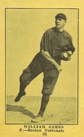 1917 Boston Store #84 William James Baseball Card
