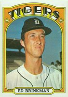 1972 Topps #535 Ed Brinkman Baseball Card