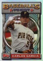 1993 Finest #4 Carlos Garcia Refractor Baseball Card
