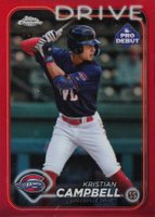 2024 Topps Pro Debut #PDC7 Kristian Campbell Chrome-Red Refractor Baseball Card