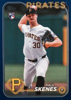 2024 Topps Update #US100 Paul Skenes Royal Blue Baseball Card