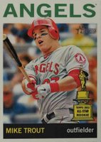 2013 Topps Heritage  #430 Mike Trout At Bat Baseball Card