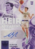 2021 Panini Court Kings Heir Apparent Autographs #HA-ARV Austin Reaves Violet Basketball Card