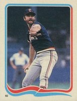 1985 Fleer Star Stickers #92 Bert Blyleven Baseball Card