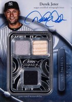 2024 Topps Sterling Sterling Swings Autograph Relics #DJ Derek Jeter Blue Baseball Card
