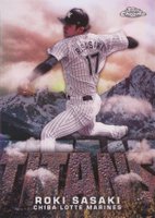 2023 Topps NPB Chrome Titans #CT10 Roki Sasaki Baseball Card