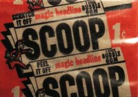 1954 Topps Scoop #WP Wax Pack 1 cent Baseball Card