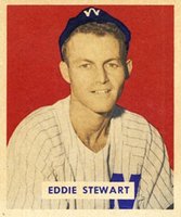 1949 Bowman #173 Eddie Stewart Baseball Card