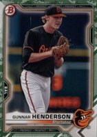 2021 Bowman Paper Prospects #BP49 Gunnar Henderson Camo Baseball Card