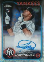 2024 Topps Chrome Logofractor Edition MLB Refractor Chrome Autographs #RCAJD Jasson Dominguez Baseball Card